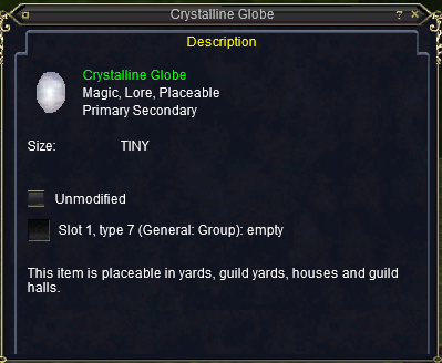 Crystalline Globe